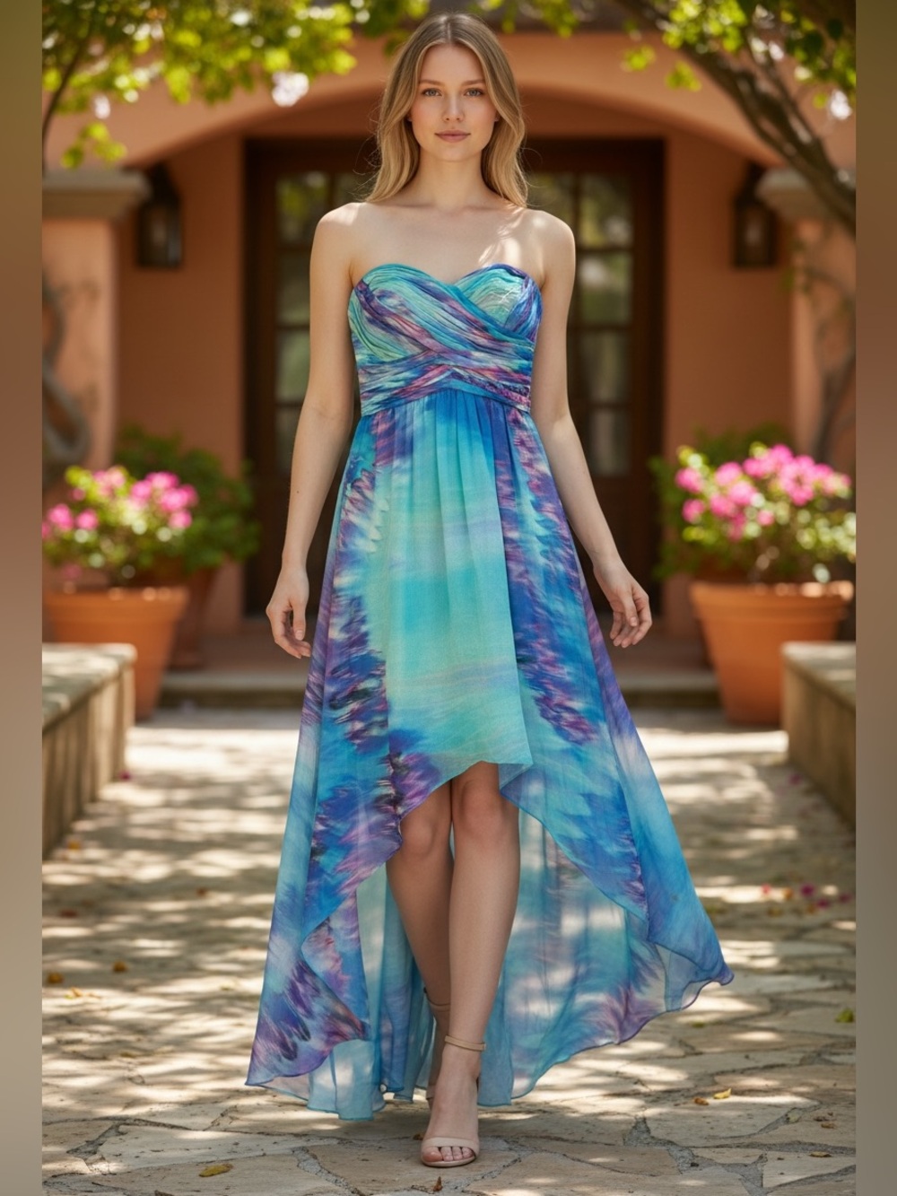 JS Boutique Strapless High-Low Dress – Size 2